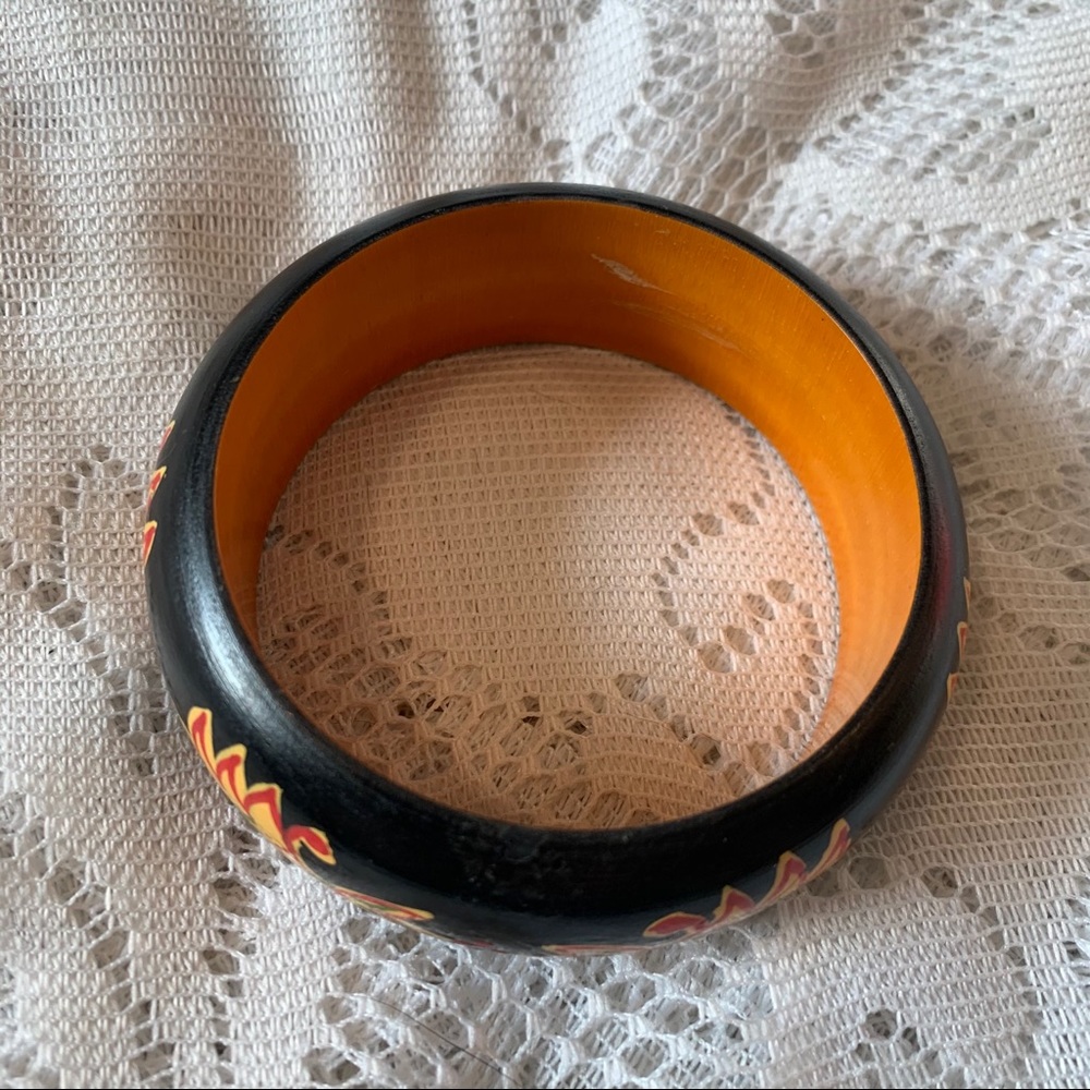 Hand Painted Bangle Bracelet - Picture 3 of 7